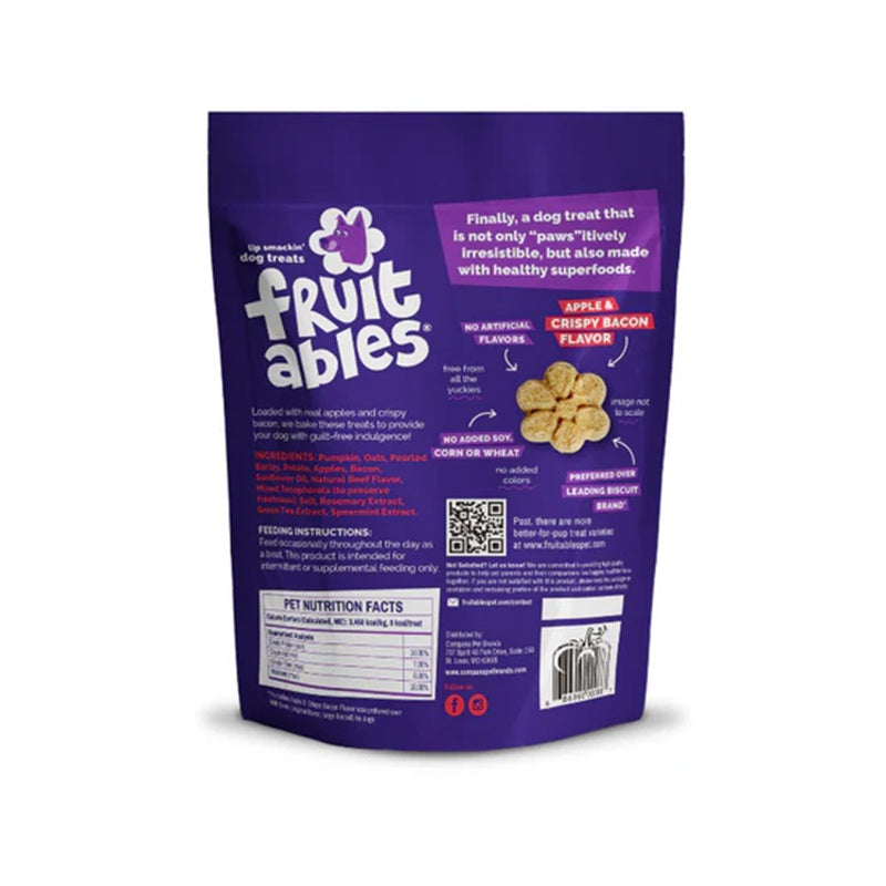 Fruitables Baked Apple & Crispy Bacon Dog Treats, 7 oz.