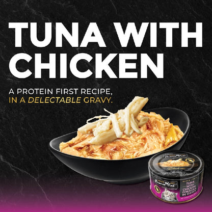 Fussie Cat Black Label Tuna with Chicken Formula in Gravy Wet Cat Food, 2.82oz