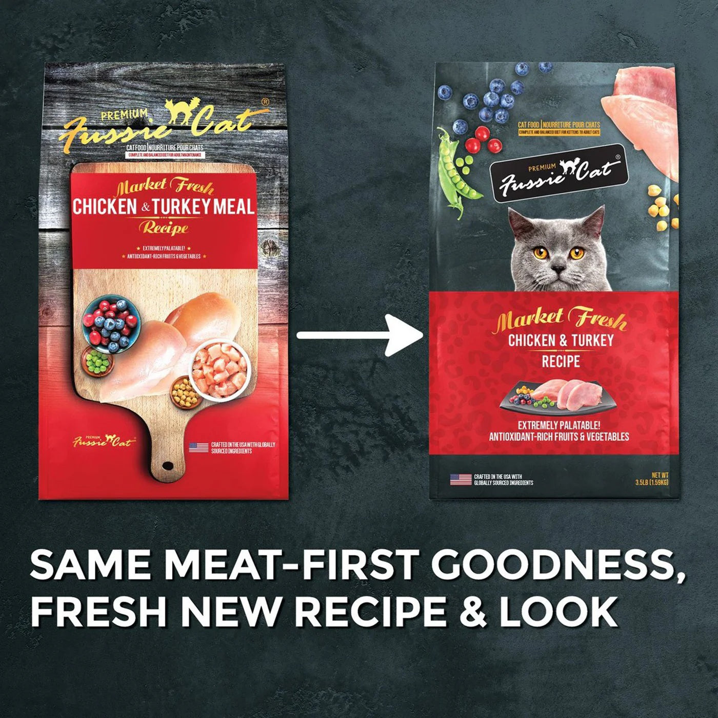 Fussie Cat Market Fresh Chicken & Turkey Recipe Dry Cat Food