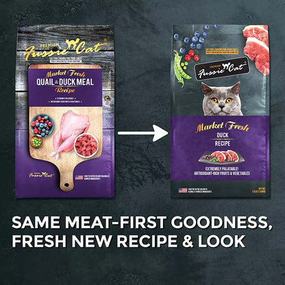 Fussie Cat Market Fresh Duck Recipe Dry Cat Food