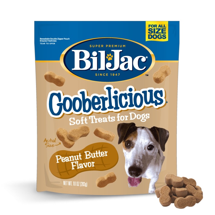 Bil-Jack Gooberlicious Peanut Butter Flavor Soft Dog Treats 4 oz