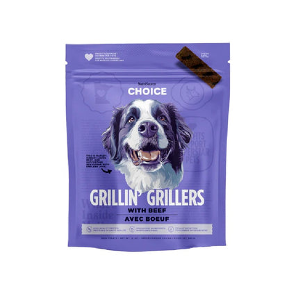 NutriSource Choice Grillin' Grillers Beef Dog Treats 12oz