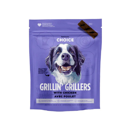 NutriSource Choice Grillin' Grillers Chicken Dog Treats 12oz