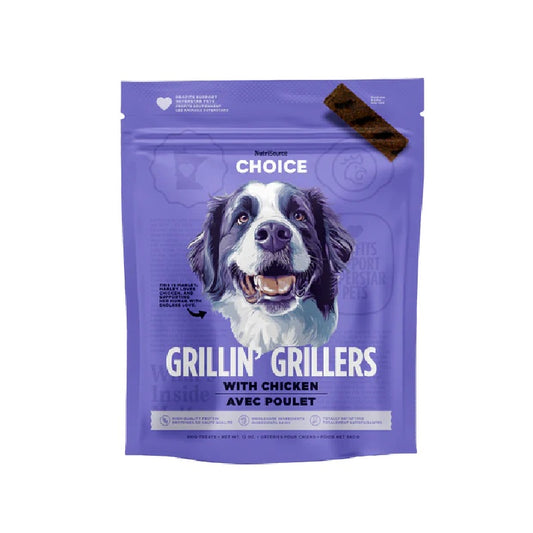 NutriSource Choice Grillin' Grillers Chicken Dog Treats 12oz