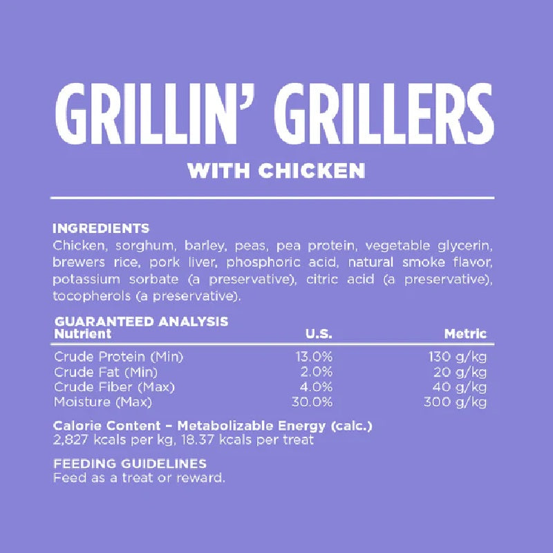 NutriSource Choice Grillin' Grillers Chicken Dog Treats 12oz