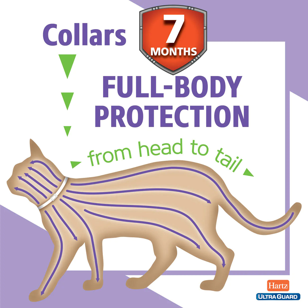 Hartz UltraGuard Plus Flea & Tick Collar for Cats, 1 Collar