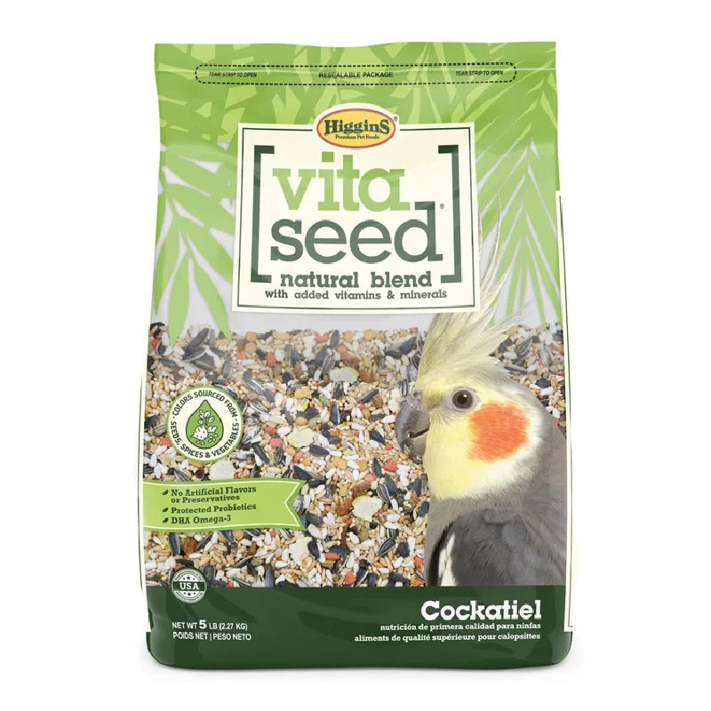 Higgins Vita Seed Cockatiel Bird Food, 5 LB