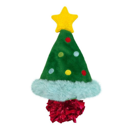 KONG Holiday Crackles Christmas Tree Cat Toy