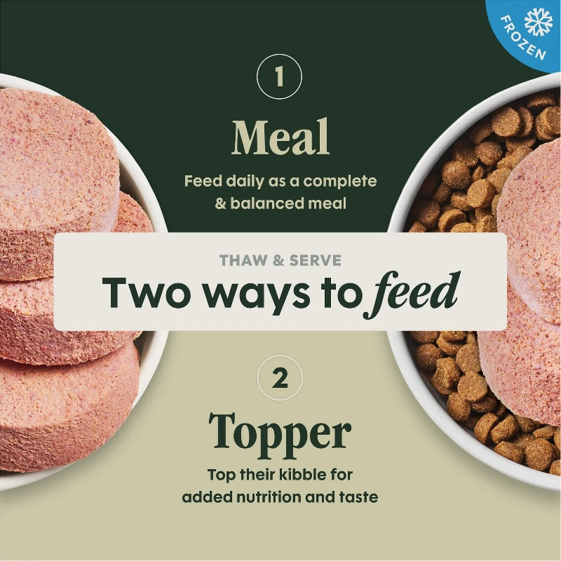 Instinct Raw Frozen Adult Patties Grain-Free Real Beef Recipe Dog Food, 6lb