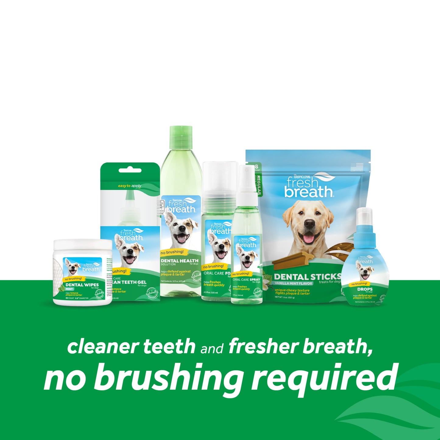 TropiClean Fresh Breath Dental Health Solution Dog Dental Water Additive