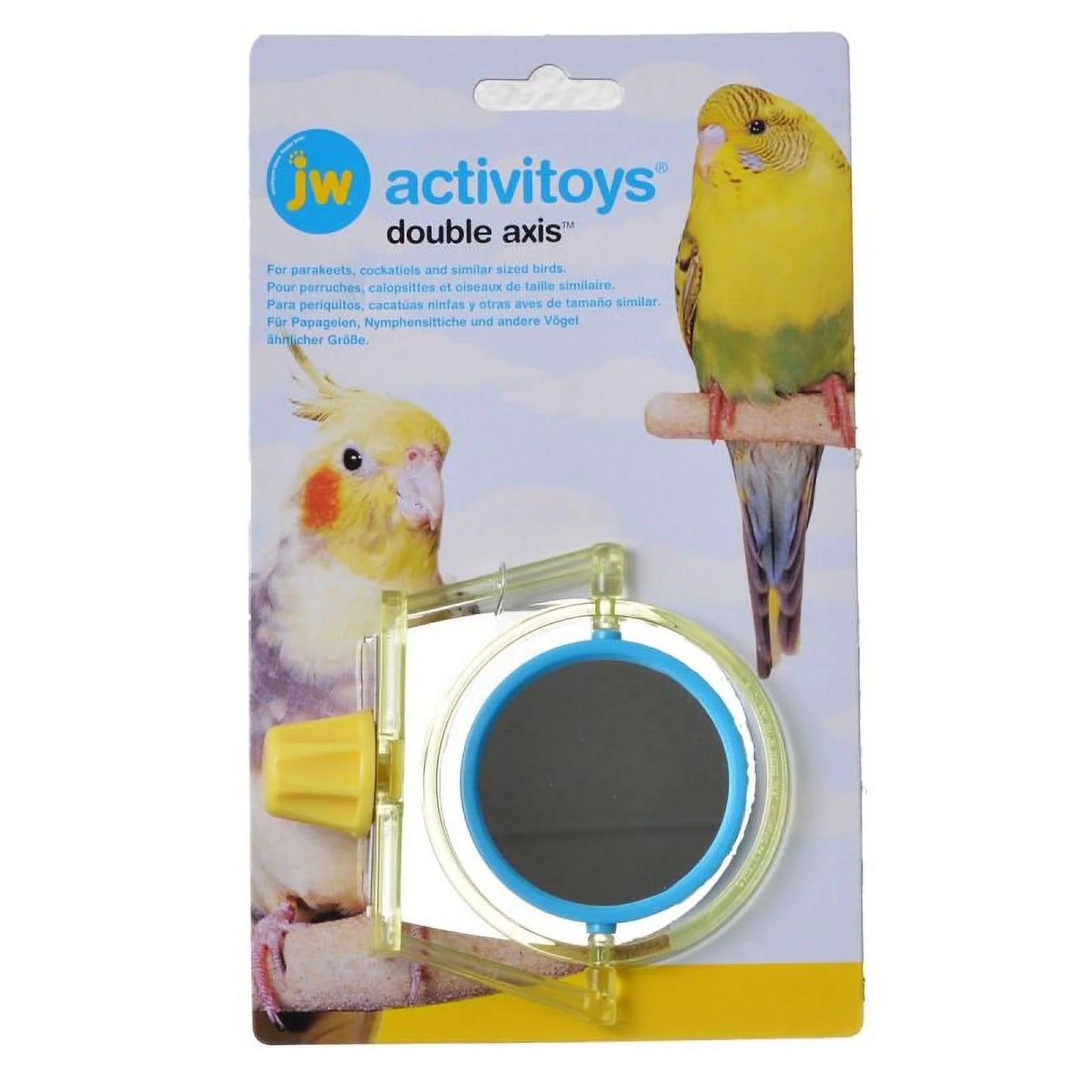 JW Activitoys Double Axis Mirror Bird Toy