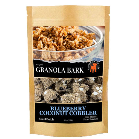 K9 Granola Factory Granola Bark Blueberry Coconut Cobbler Dog Treats 10 oz