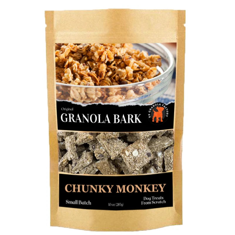 K9 Granola Factory Granola Bark Chunky Monkey Dog Treats 10 oz