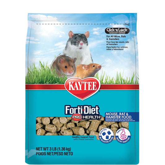 Kaytee Forti-Diet Pro Health Mouse, Rat & Hamster Food 3 LB