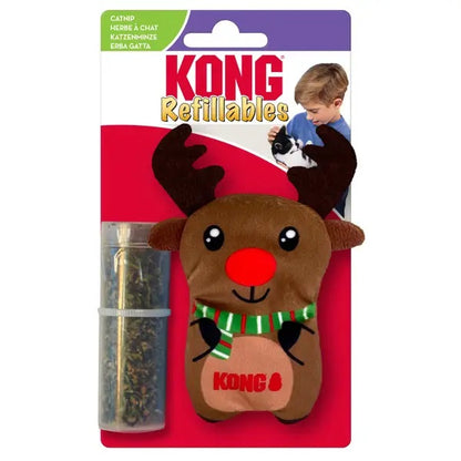 KONG Holiday Refillables Reindeer Cat Toy