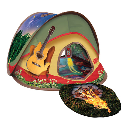 KONG Play Spaces Glamping Tent Tunnel with Catnip Toy