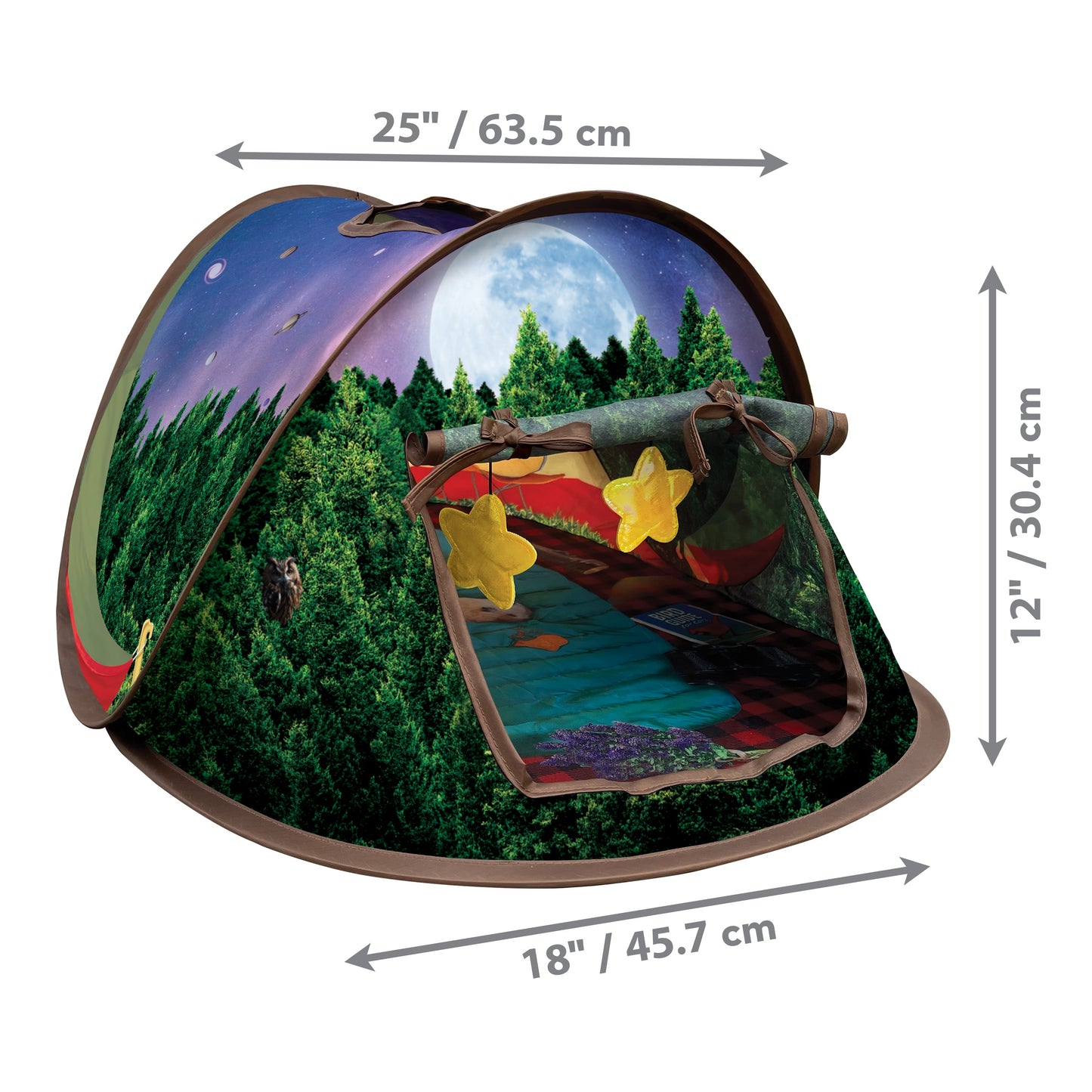 KONG Play Spaces Glamping Tent Tunnel with Catnip Toy