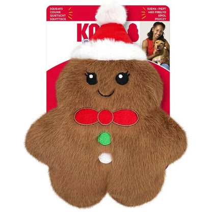 Kong Holiday Snuzzles Gingerbread Dog Toy Medium