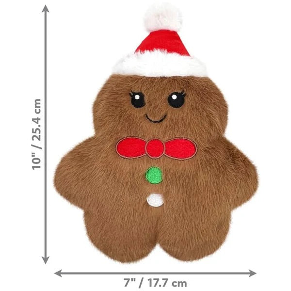 Kong Holiday Snuzzles Gingerbread Dog Toy Medium