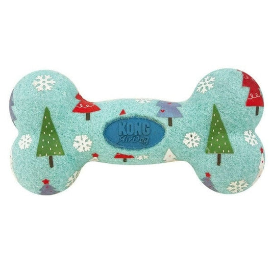 KONG Holiday AirDog Squeaker Bone Dog Toy Medium