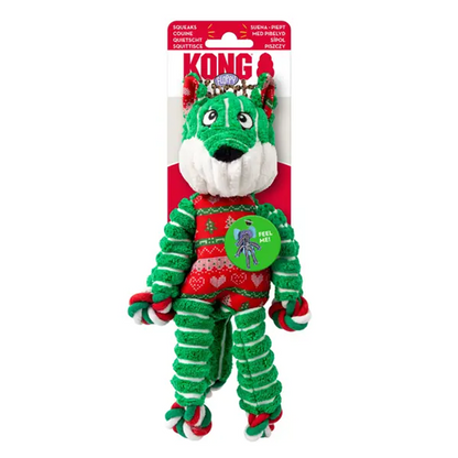 KONG Holiday Floppy Knots Fox Dog Toy Sm/Md