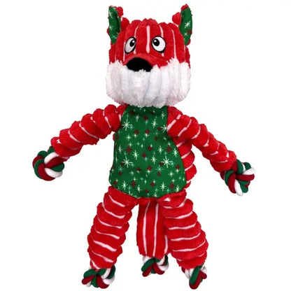 KONG Holiday Floppy Knots Fox Dog Toy Small/Medium