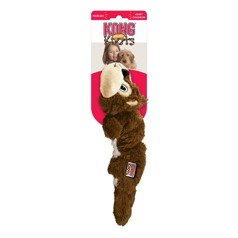 KONG Scrunch Knots Squirrel Small/Medium Dog Toy