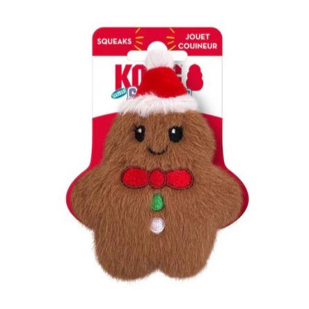 Kong Holiday Snuzzles Gingerbread Dog Toy Mini