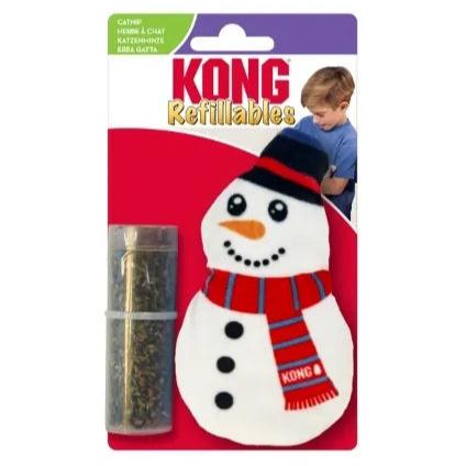 KONG Holiday Refillables Snowman Cat Toy