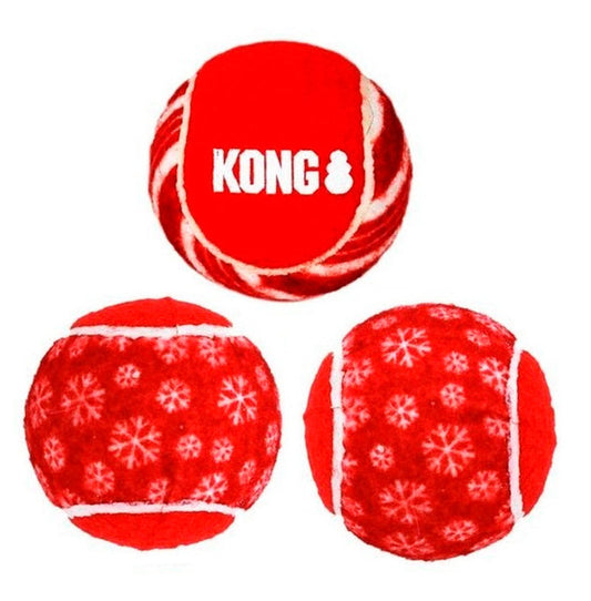 Kong Holiday SqueakAir Ball 3 Pack Small