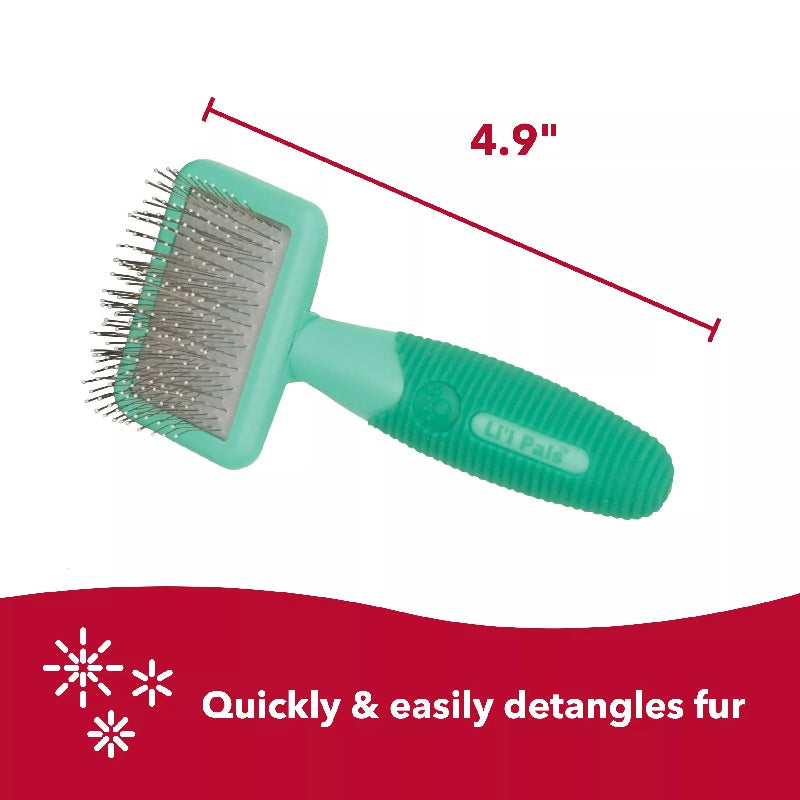 Li'l Pals Kitten Slicker Brush with Coated Tips