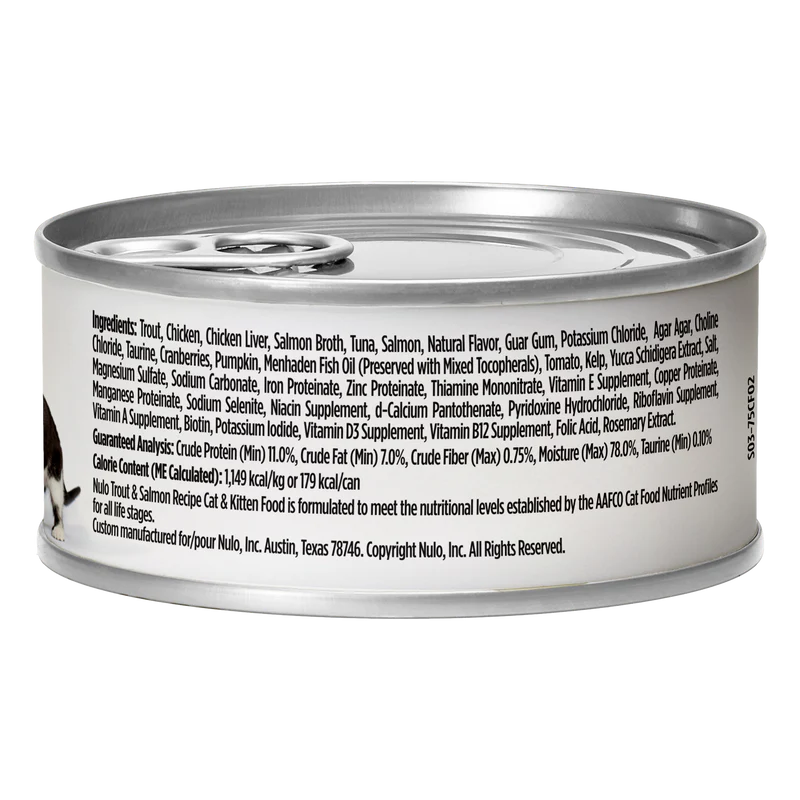 Nulo Trout & Salmon Recipe Grain-Free Canned Cat & Kitten Food