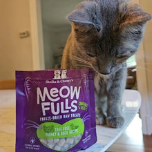 Load image into Gallery viewer, Stella &amp; Chewy&#39;s Meowfulls Turkey &amp; Duck Recipe Grain-Free Freeze-Dried Cat Treats 1.5 oz
