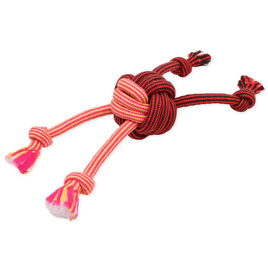 Mammoth Extra Flossy Chew Monkey Fist with Rope Ends, Medium, 14"