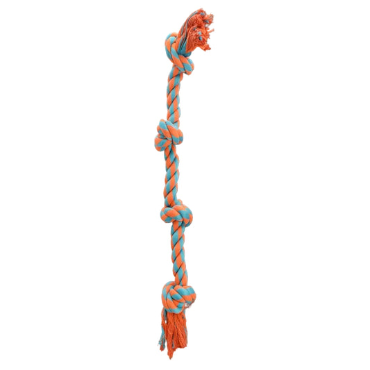 Multipet Nuts For Knots® 4-Knot Rope Assorted Colors, 25"