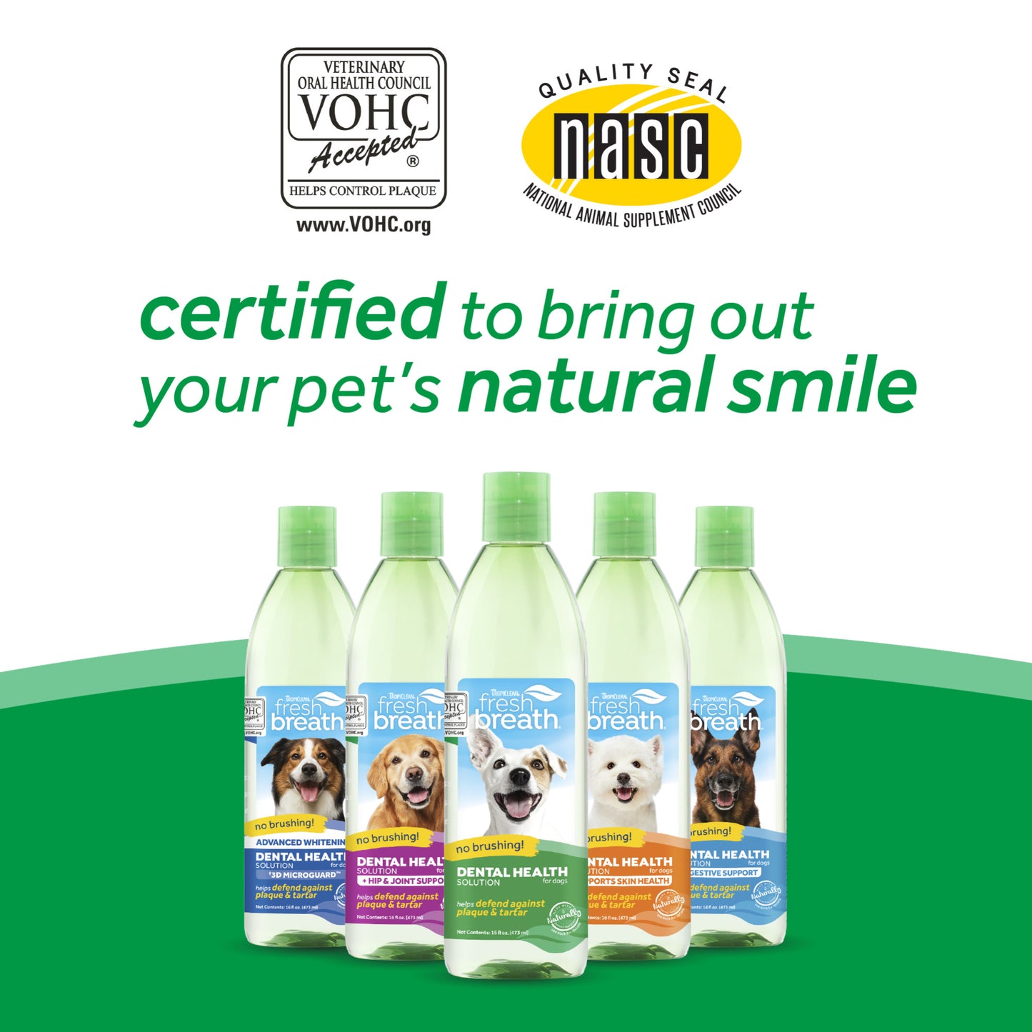 TropiClean Fresh Breath Dental Health Solution + Hip & Joint Support Dog Dental Water Additive