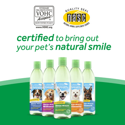 TropiClean Fresh Breath Dental Health Solution + Hip & Joint Support Dog Dental Water Additive