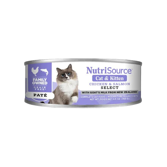 Nutrisource Grain Free Chicken & Salmon Select Cat & Kitten Food 5.5 oz Can