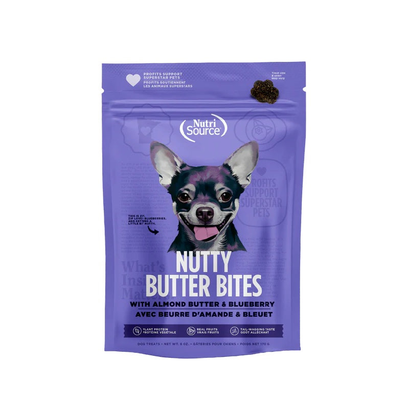 NutriSource Almond Butter & Blueberry Nutty Butter Bites 6 oz