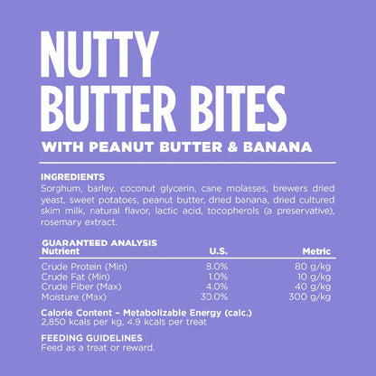 NutriSource Peanut Butter & Banana Nutty Butter Bites 6 oz