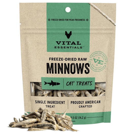 Vital Essentials Freeze-Dried Raw Protein Minnows Cat Treats