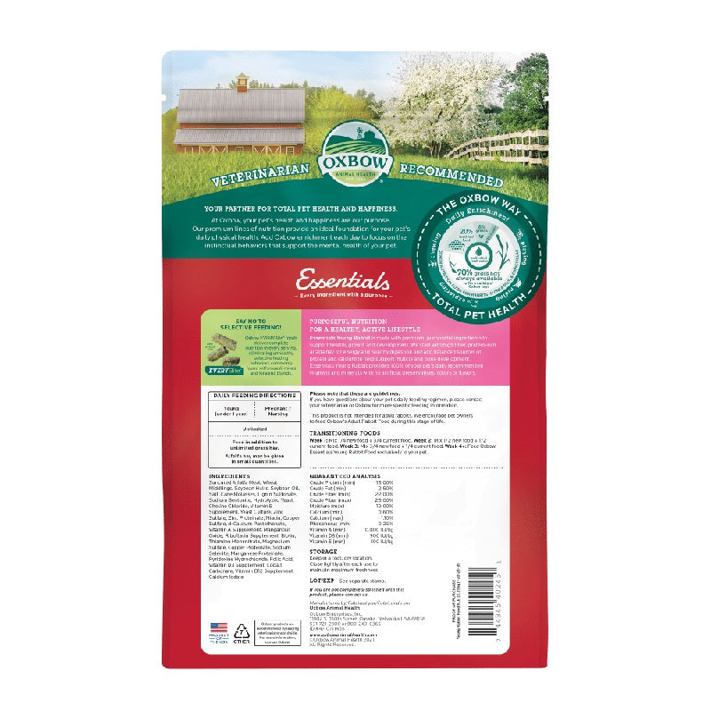 Oxbow Essentials Young Rabbit Food 5lb