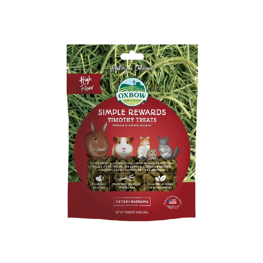 Oxbow Simple Rewards Timothy Small Animal Treats 1.4 oz