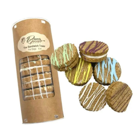 Paws Gourmet Bakery the Sandwich Tower Dog Treats, 6-count