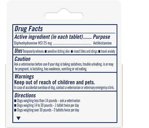 PetArmor® Antihistamine Tablets For Dogs 100 ct