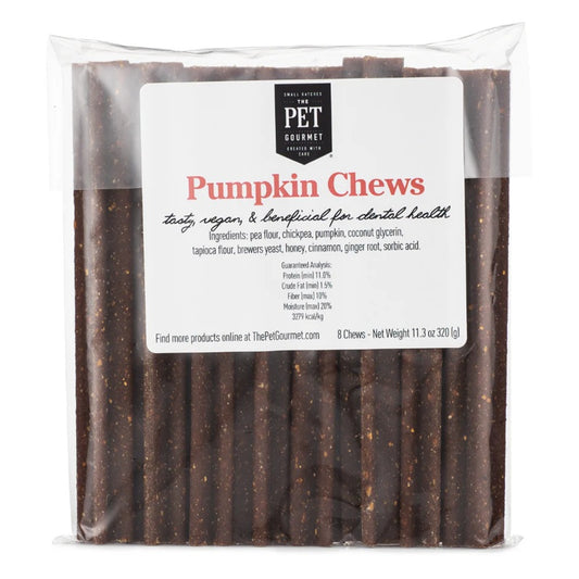 The Pet Gourmet Pumpkin Chews Dog Treats, 8 Pack