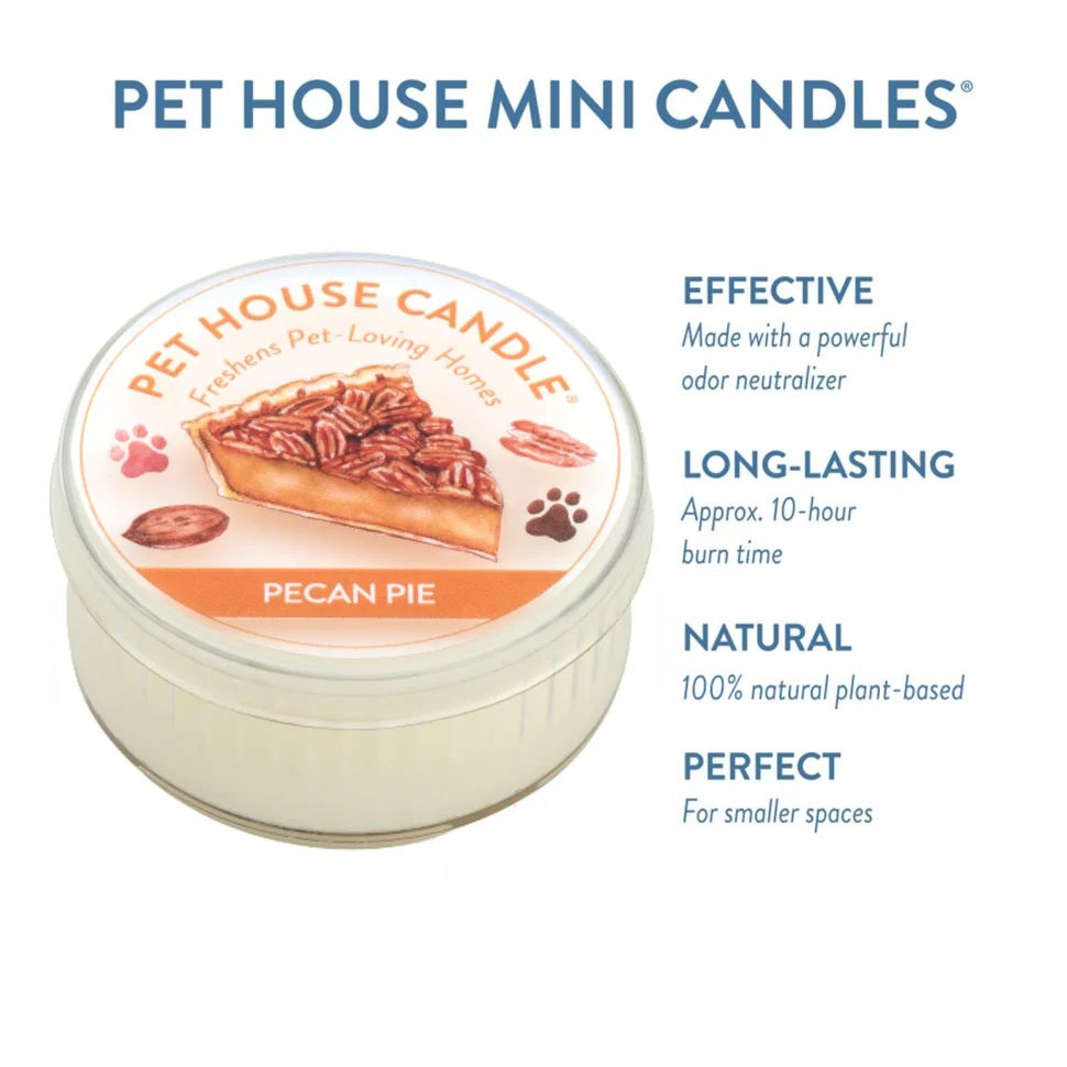 Pet House Pecan Pie Plant-Based Soy Wax Mini Candle 1.5 oz