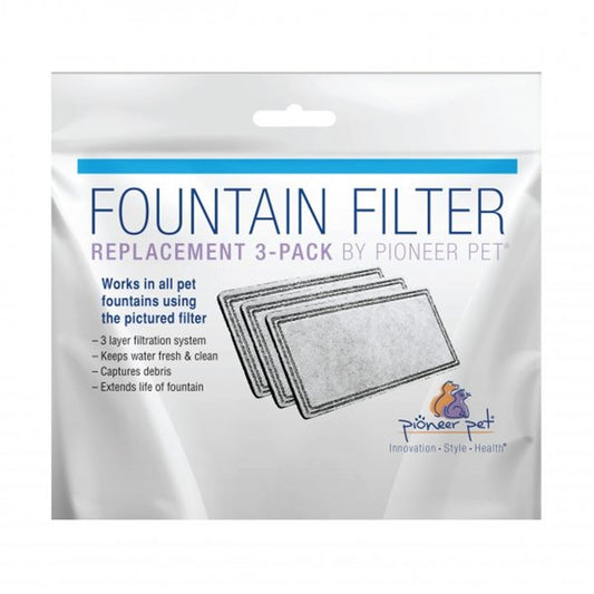Pioneer Pet Replacement Filters for Plastic Raindrop & Fung Shui Fountains, 3 pack