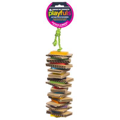 Prevue Playfuls Shredding Stack Bird Toy