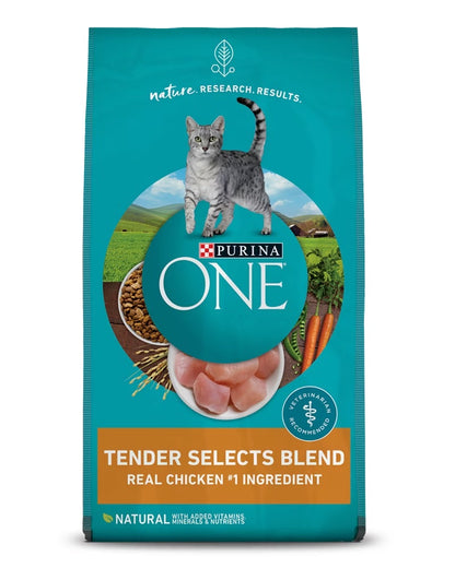 Purina ONE Tender Selects Blend With Real Chicken Dry Cat Food 3.5 LB